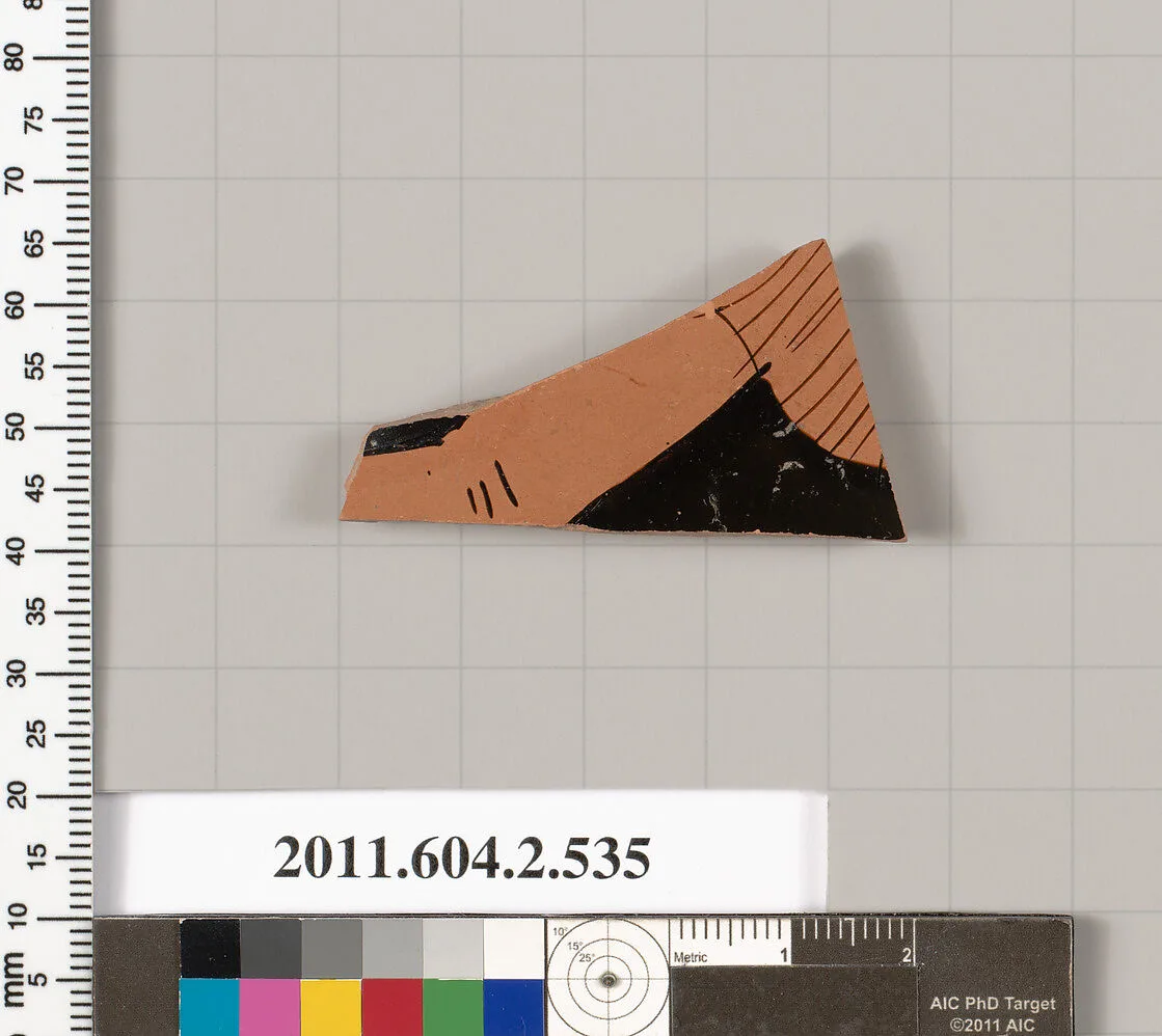 Terracotta fragment of a column-krater (bowl for mixing wine and water) — Unknown