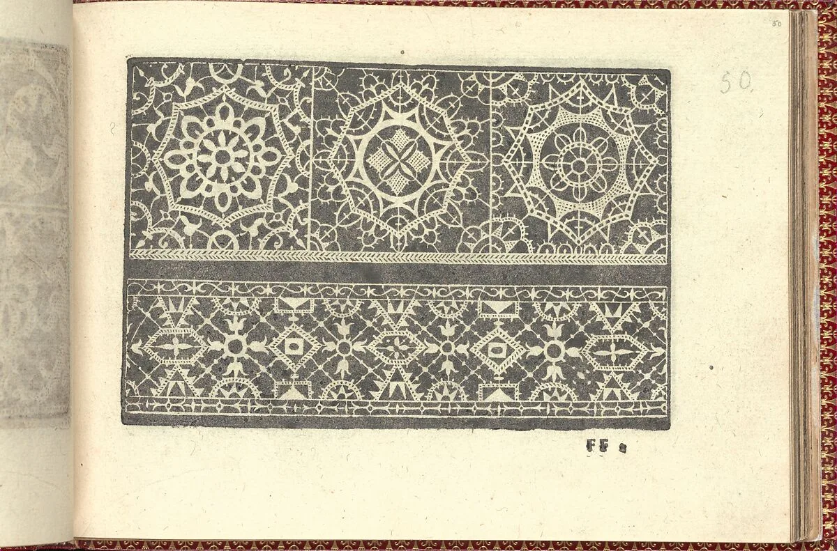 Corona delle Nobili et Virtuose Donne: Libro I-IV, page 50 (recto) — Cesare Vecellio