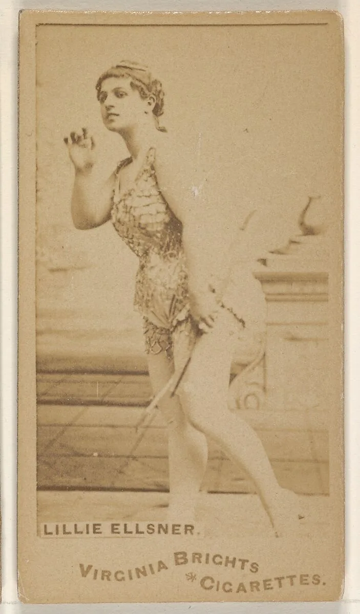 Lillie Ellsner, from the Actors and Actresses series (N45, Type 1) for Virginia Brights Cigarettes — Allen & Ginter