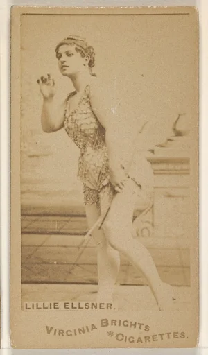 Lillie Ellsner, from the Actors and Actresses series (N45, Type 1) for Virginia Brights Cigarettes