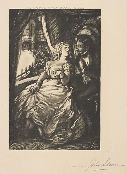 Madame Dubotte and Callé at the Theatre — John Sloan