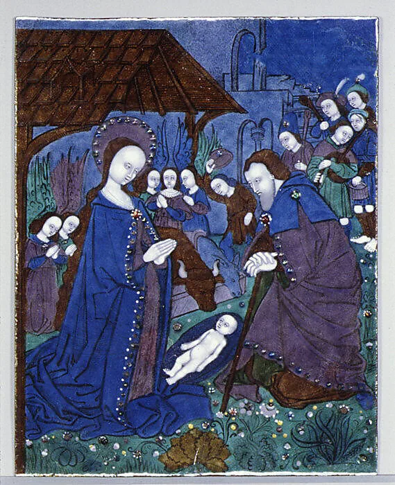 The Adoration of the Shepherds — Workshop of the Master of the High Foreheads