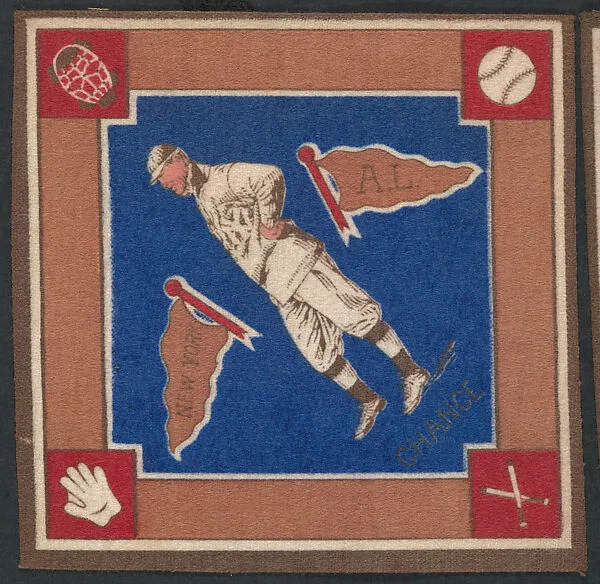 Frank Chance, New York, American League from Baseball Players Felt Blanket series (B18) — Unknown