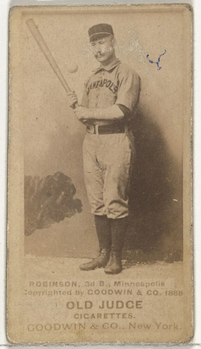 Myers C. Robinson, 3rd Base, Minneapolis, from the Old Judge series (N172) for Old Judge Cigarettes — Goodwin & Company