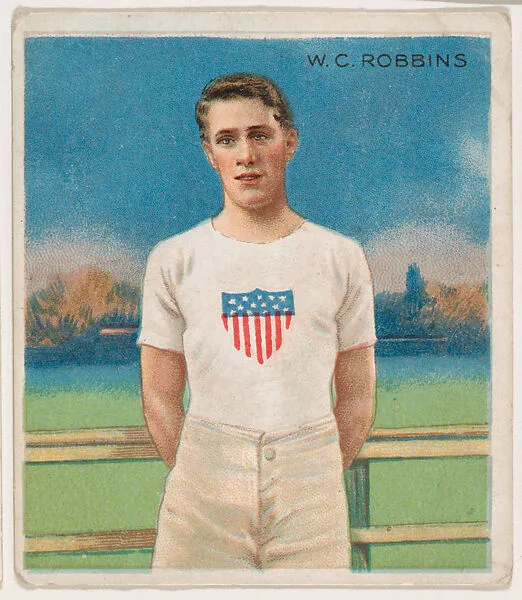 W. C. Robbins, Track and Field, from Mecca & Hassan Champion Athlete and Prize Fighter collection, 1910 — Mecca Cigarettes