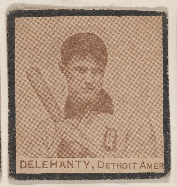Delehanty, Detroit. Amer. from the Jay S. Meyer Base Ball Snap Shots candy series (W555) — Jay S. Meyer Confectioners, Philadelphia