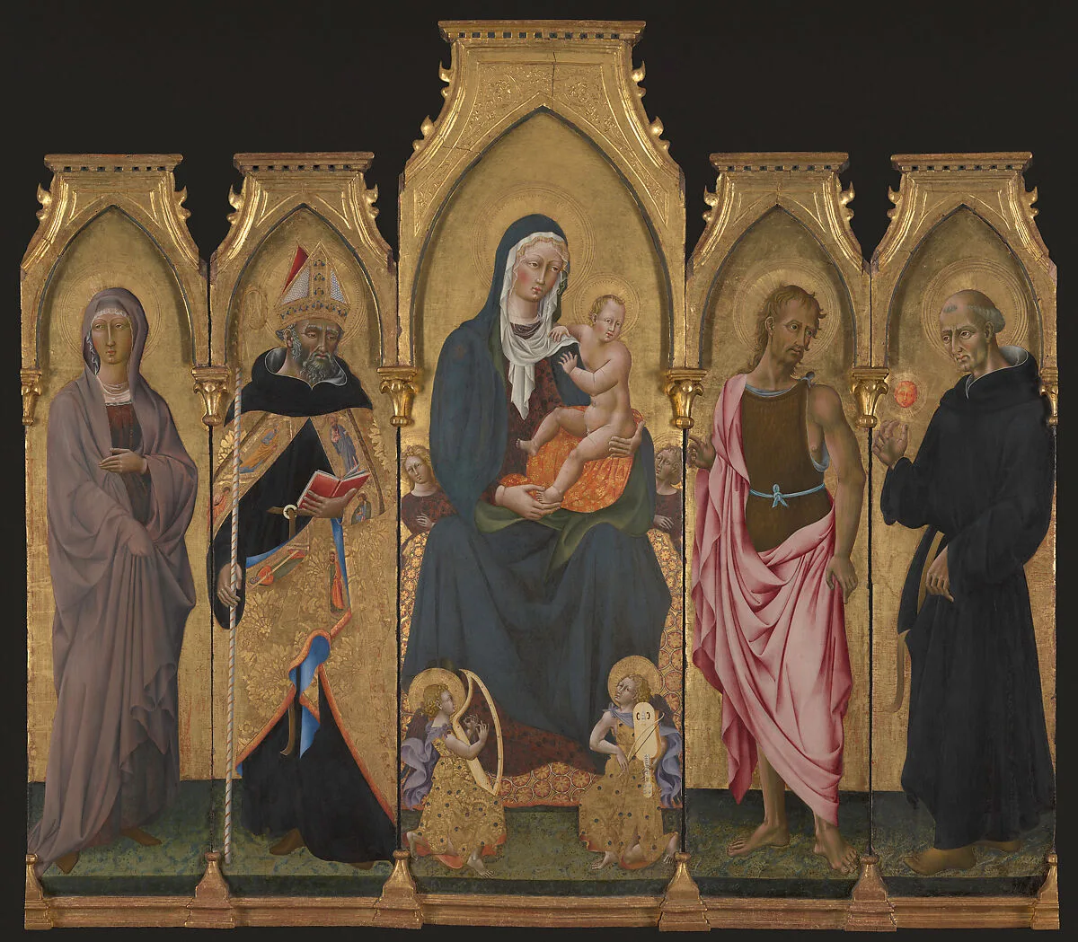 Madonna and Child with Saints — Giovanni di Paolo (Giovanni di Paolo di Grazia)