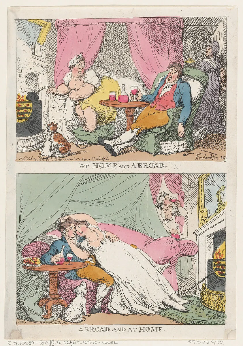 At Home and Abroad, Abroad and At Home — Thomas Rowlandson