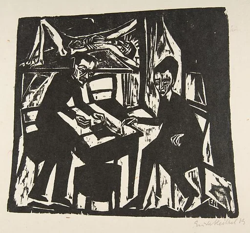 Two Men at a Table