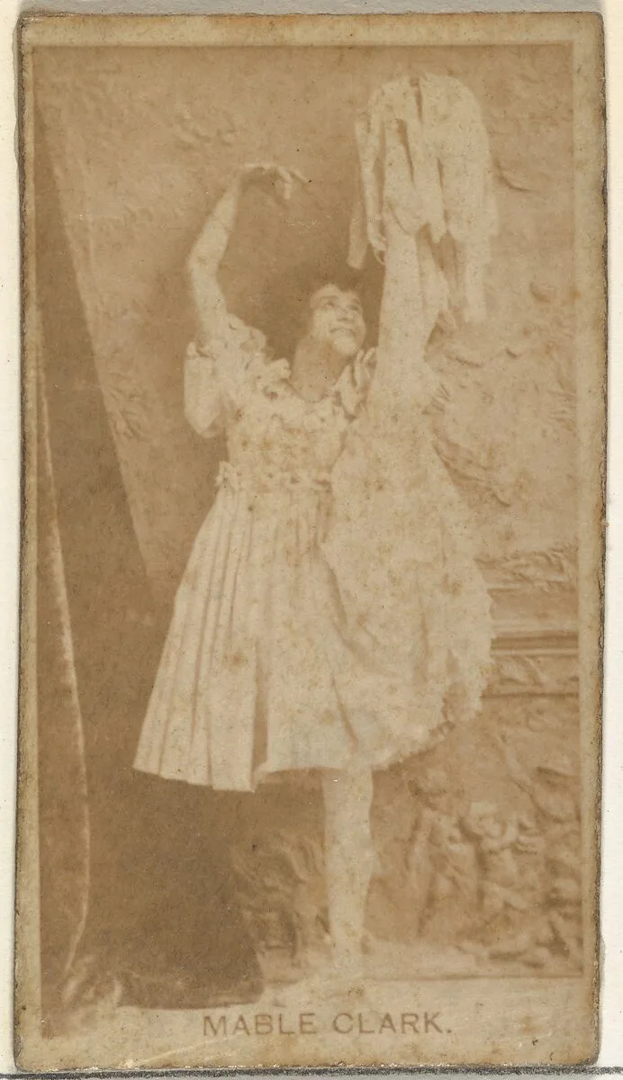 Mable Clark, from the Actors and Actresses series (N145-8) issued by Duke Sons & Co. to promote Duke Cigarettes — W. Duke, Sons & Co.|American Tobacco Company