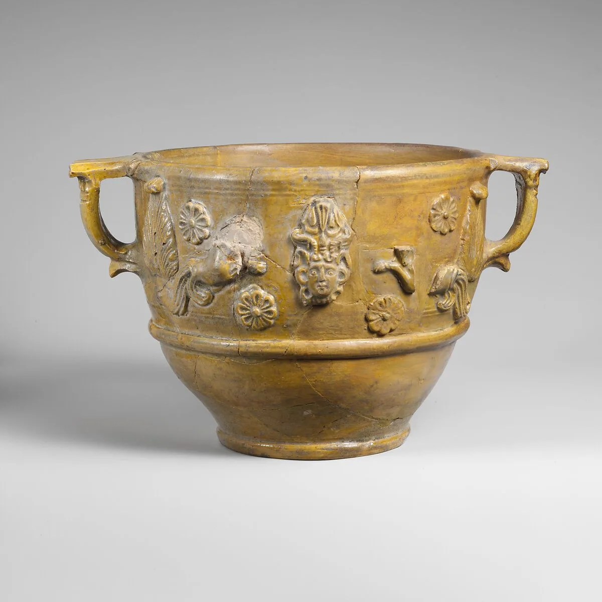 Fragmentary terracotta scyphus (drinking cup) — Unknown