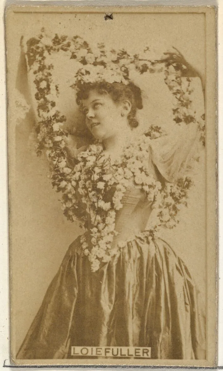 Loie Fuller, from the Actors and Actresses series (N145-8) issued by Duke Sons & Co. to promote Duke Cigarettes — W. Duke, Sons & Co.|American Tobacco Company