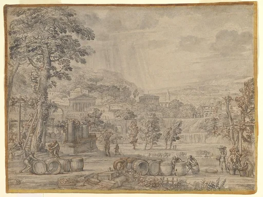 Landscape with Wine Harvest
