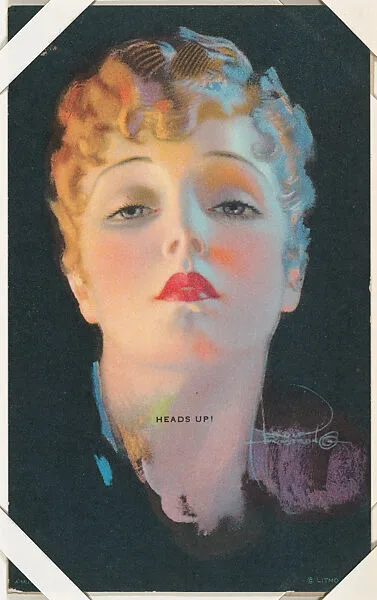 Heads Up! from All American Girls series (W424) — International Mutoscope Reel Company