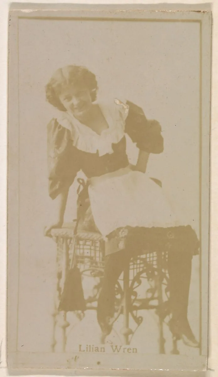 Lilian Wren, from the Actresses series (N245) issued by Kinney Brothers to promote Sweet Caporal Cigarettes — Kinney Brothers Tobacco Company