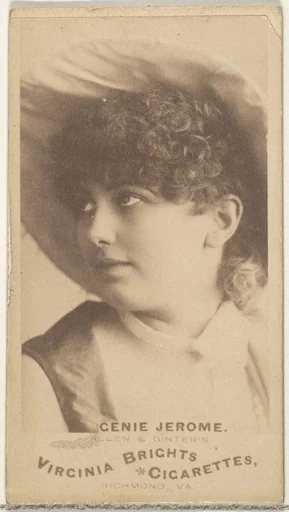 Genie Jerome, from the Actors and Actresses series (N45, Type 1) for Virginia Brights Cigarettes