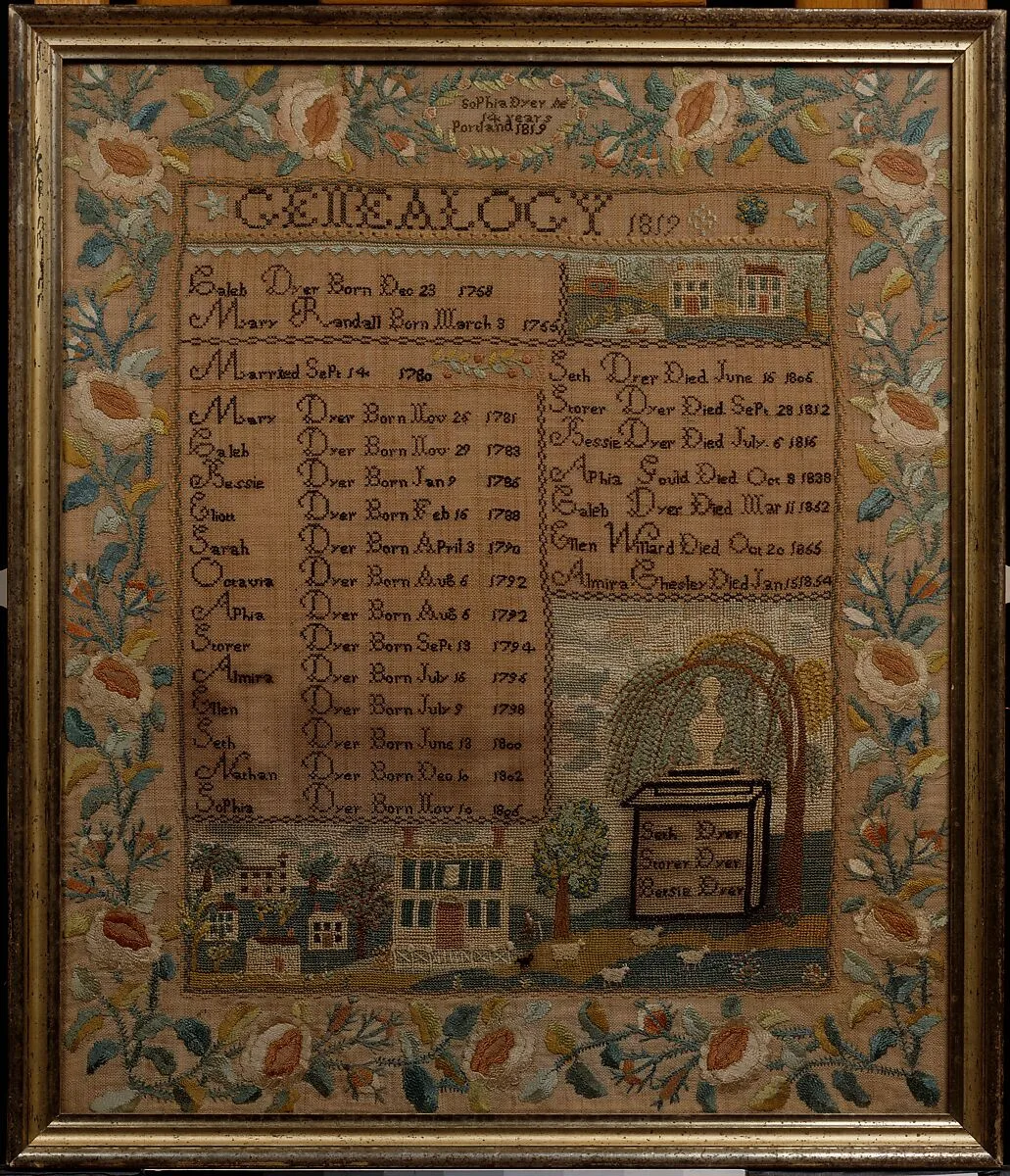 Embroidered Sampler — Sophia Dyer