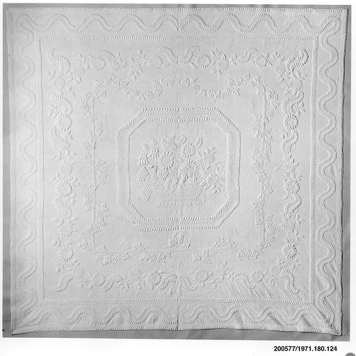 Wholecloth whitework quilt
