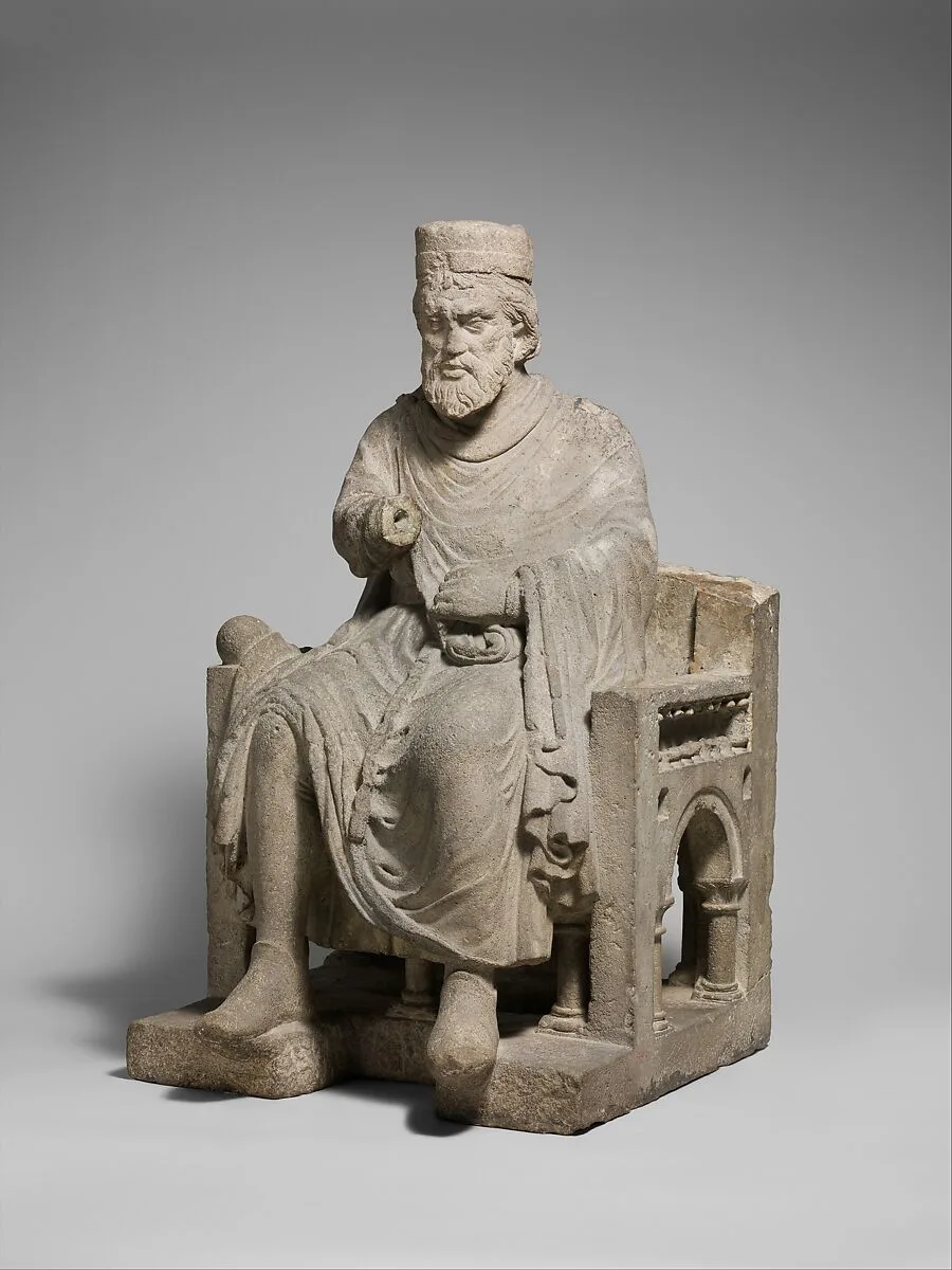 Sculpture of an Enthroned King — Unknown