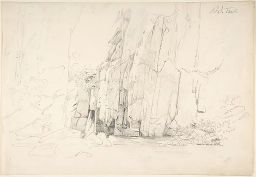 Rocks in the Bode Valley; verso: Small Landscape Studies