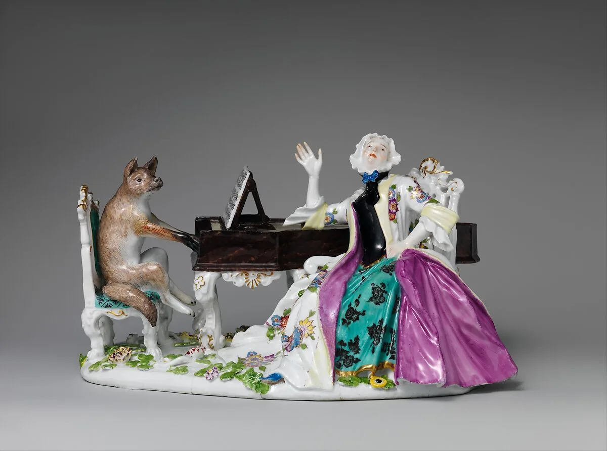 Faustina Bordoni and Fox — Johann Joachim Kändler|Meissen Manufactory
