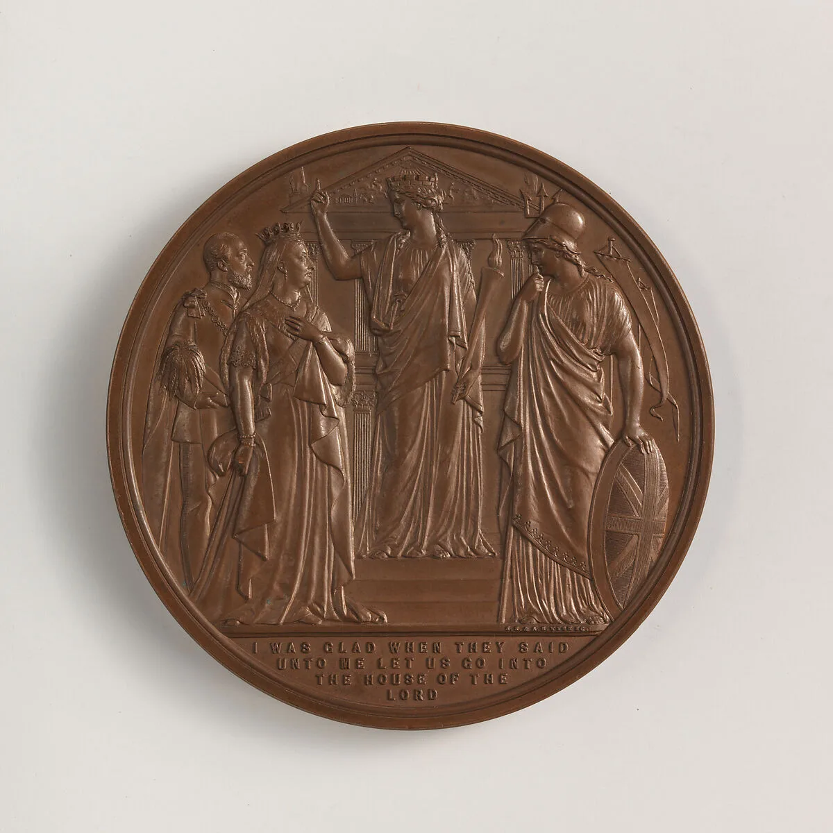 Service of Thanksgiving for Recovery of Prince of Wales medal — Joseph Shepherd Wyon|J. B. Wyon