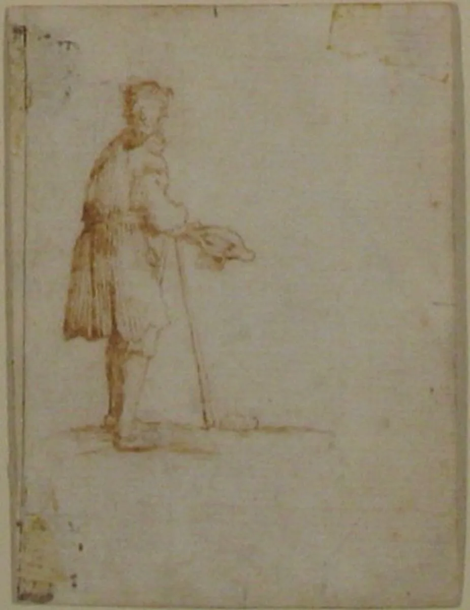 A Beggar Holding a Hat — Jacques Callot