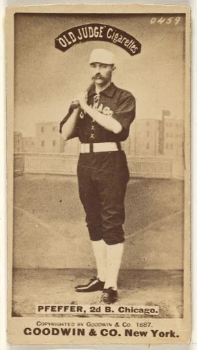 Fred "Dandelion" Pfeffer, 2nd Base, Chicago, from the Old Judge series (N172) for Old Judge Cigarettes