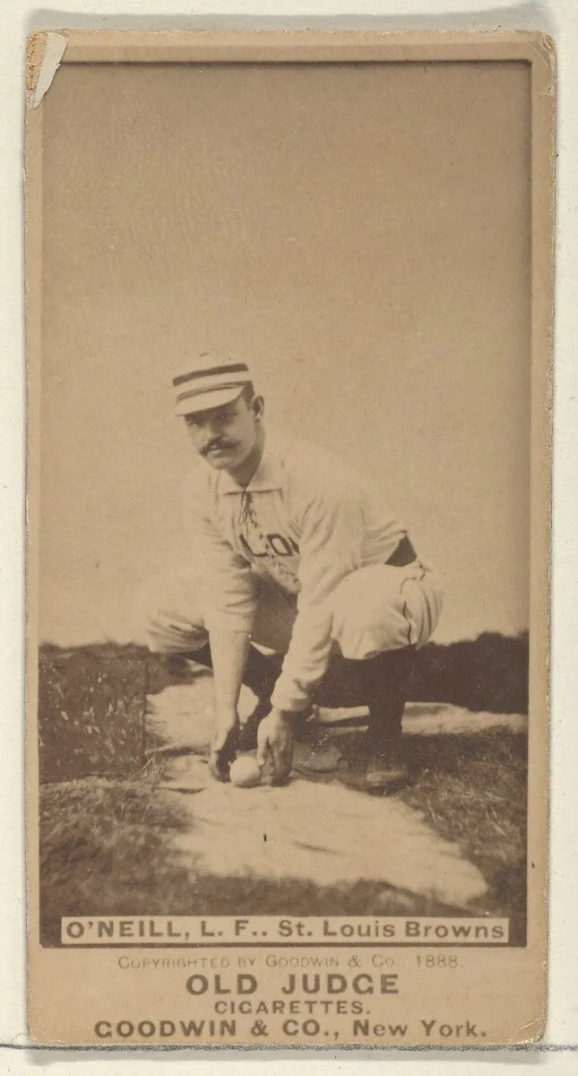 James Edward "Tip" O'Neill, Left Field, St. Louis Browns, from the Old Judge series (N172) for Old Judge Cigarettes — Goodwin & Company