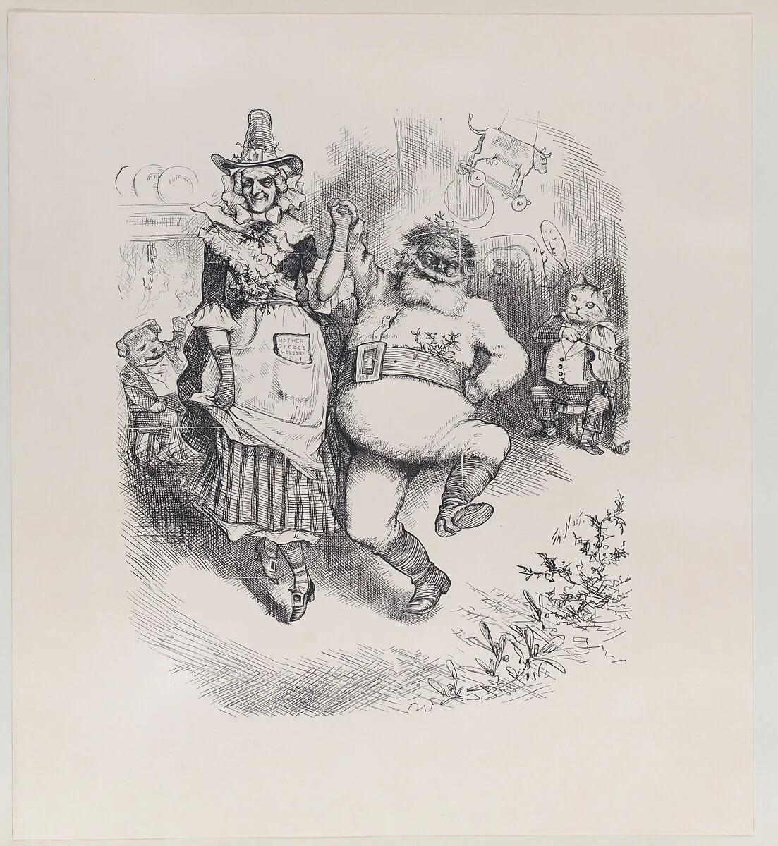 A Merry Christmas (published in "Harper's Weekly," January 3, 1880) — Thomas Nast