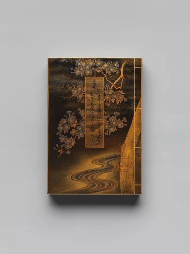 源氏物語草紙蒔絵香合|Incense Box (Kōgō) in the Shape of a Volume of The Tale of Genji