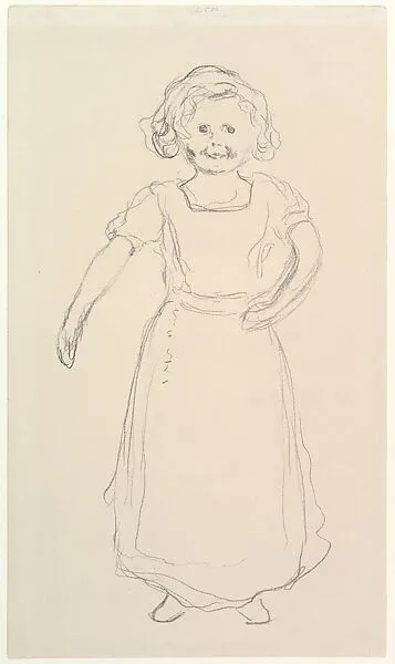 Pernille Kirkeby II (Little Norwegian Girl Running) — Edvard Munch