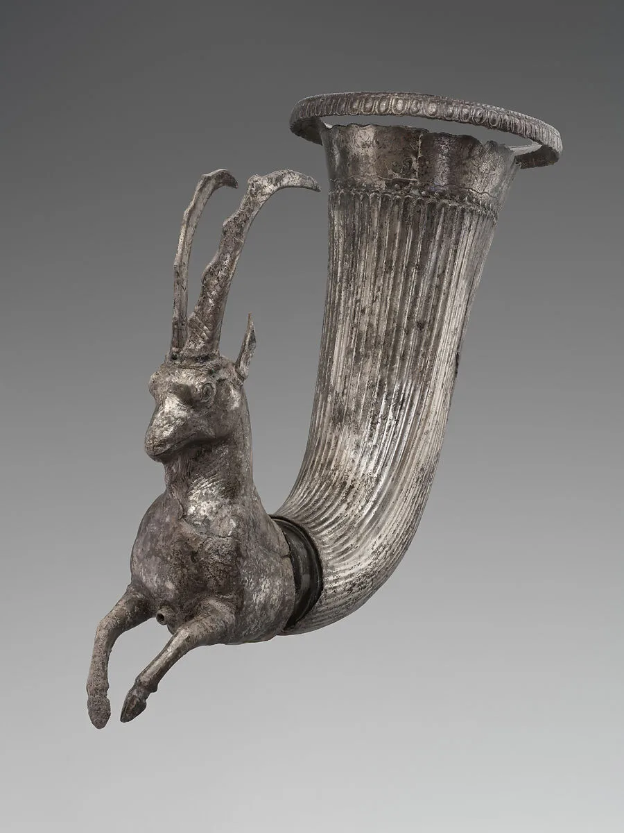 Rhyton terminating in the forepart of a wild goat — Unknown
