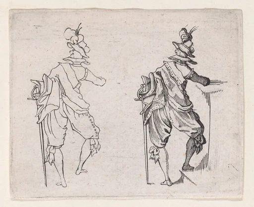 Copy of L'Homme Vu de Dos, Avec un Grand Épée (Man Viewed from Behind, With a Large Sword), from "Les Caprices" Series A, The Florence Set