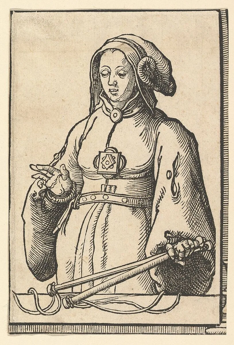 Agrippine Sibyl, from the series of Sibyls — Lucas van Leyden