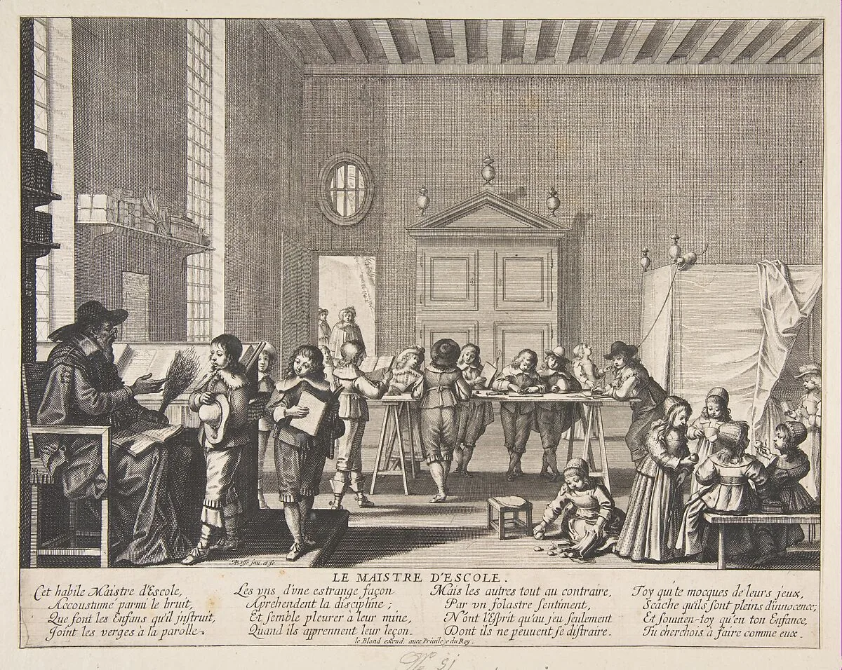 The School Master — Abraham Bosse|Jean I Leblond