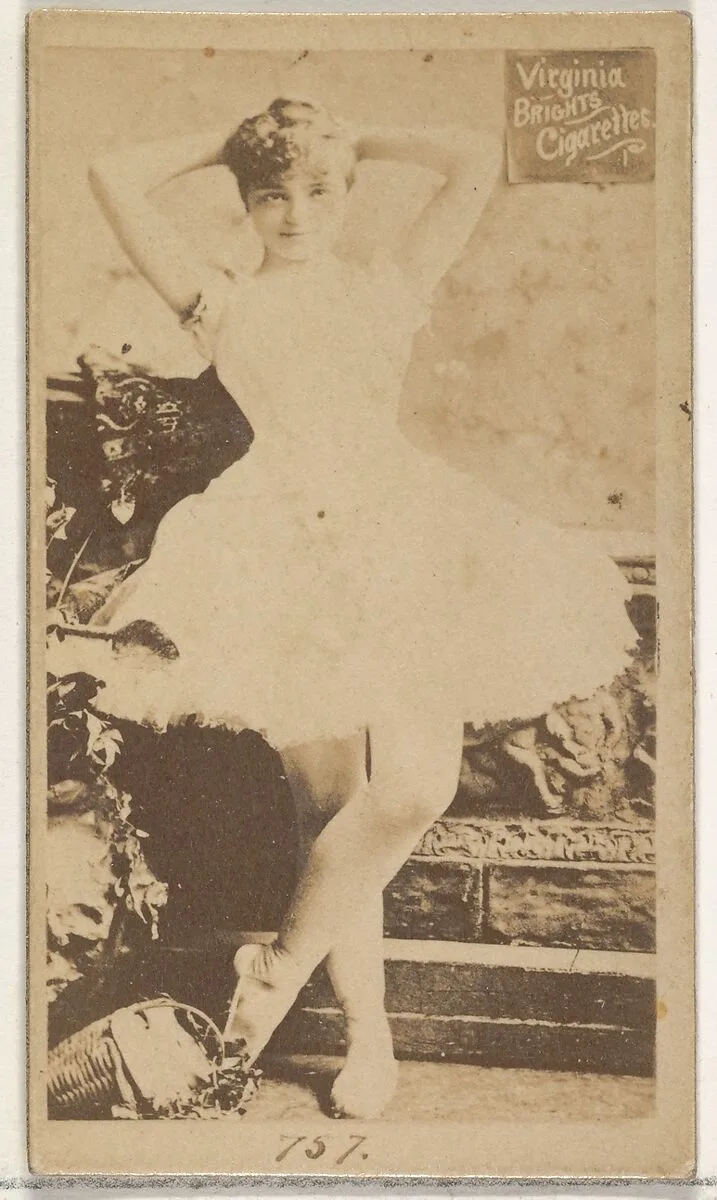 Card 757, from the Actors and Actresses series (N45, Type 2) for Virginia Brights Cigarettes — Allen & Ginter