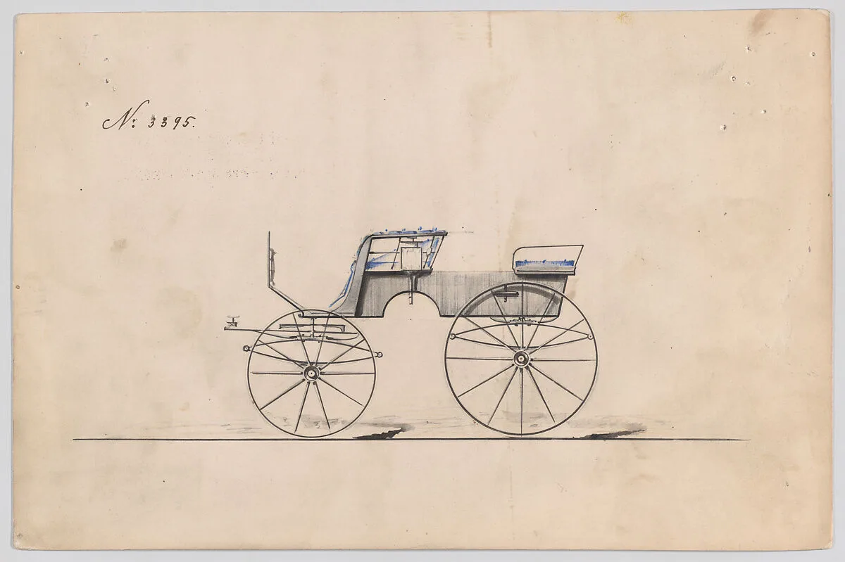 Design for T-Cart, no. 3395 — Brewster & Co.