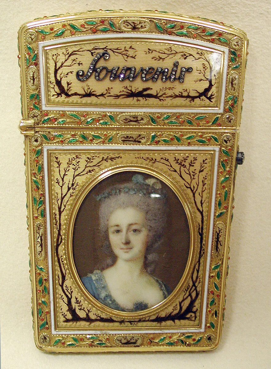 Souvenir with portrait of a woman — Gabriel Lebidois