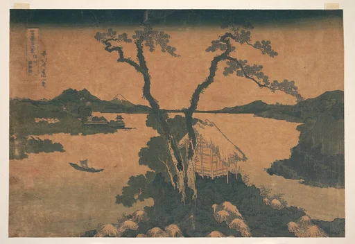 冨嶽三十六景 信州諏訪湖|Lake Suwa in Shinano Province (Shinshū Suwako), from the series Thirty-six Views of Mount Fuji (Fugaku sanjūrokkei)
