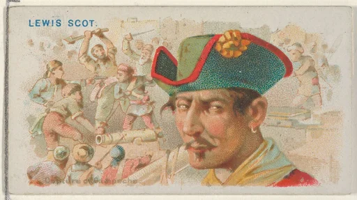Lewis Scot, Capture of Campeche, from the Pirates of the Spanish Main series (N19) for Allen & Ginter Cigarettes