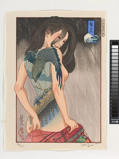 ポール・ビニー(敏弐)画 「江戸墨百色 広重の(江戸)」|“Hiroshige’s Edo,” from the series: A Hundred Shades of Ink of Edo