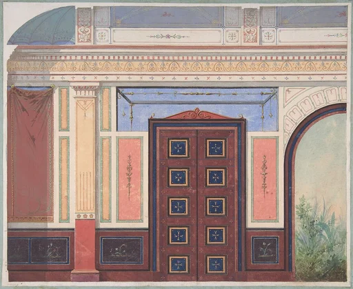 Design for Elevation of Ceiling and Wall, Deepdene, Dorking, Surrey