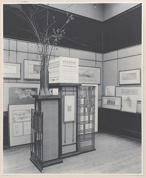 "Frank Lloyd Wright's Work", Chicago Architectural Club Exhibit, Art Insitute of Chicago, Exhibition view — Frank Lloyd Wright|Henry Fuermann