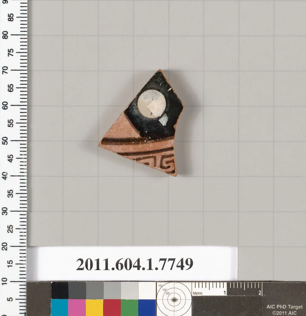 Terracotta fragment of a kylix (drinking cup) — Unknown