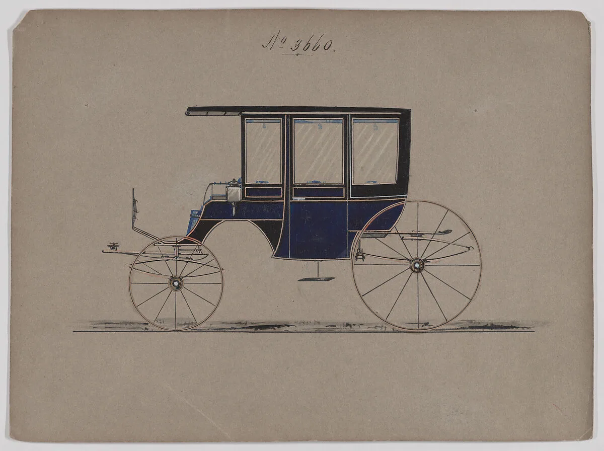 Design for 6 seat Rockaway, no. 3660 — Brewster & Co.