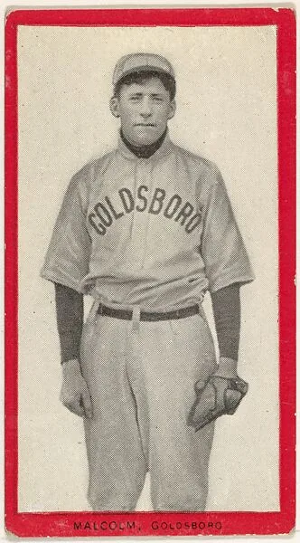Malcolm, Goldsboro, East Carolina League, from the Baseball Players (Red Borders) series (T210) issued by Old Mill Cigarettes — Old Mill Cigarettes, Virginia