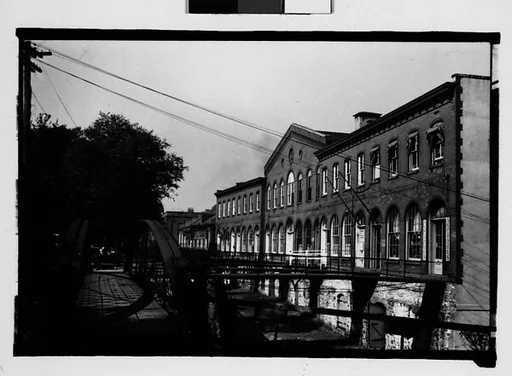 [Waterfront Building with Footbridges, Savannah, Georgia]