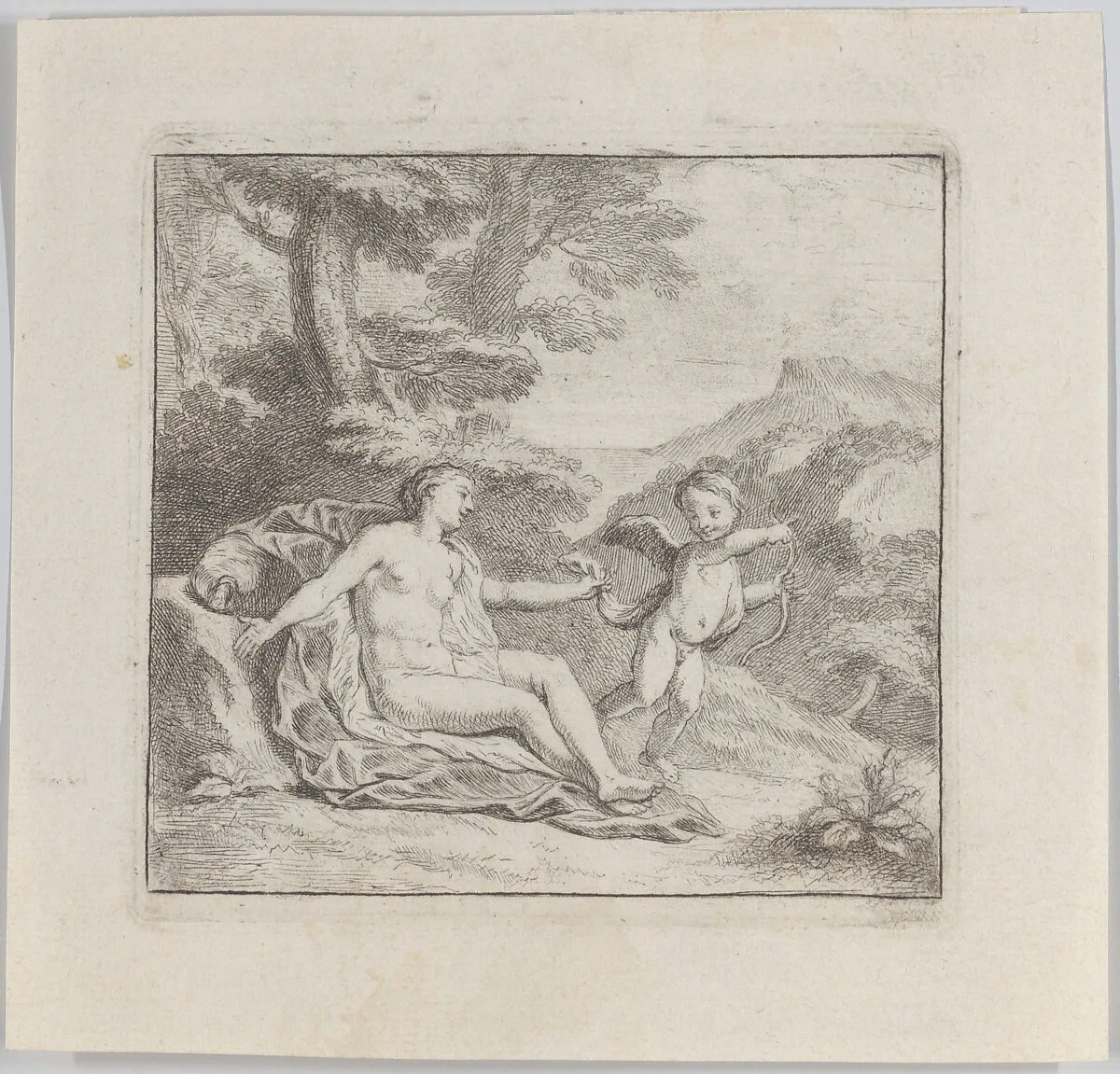 Venus stopping love — Charles Antoine Coypel