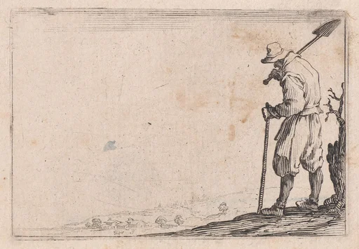 Le Paysan Portant sa Pelle sur L'Épaule (The Peasant Carrying his Shovel Over his Shoulder), from Les Caprices Series B, The Nancy Set